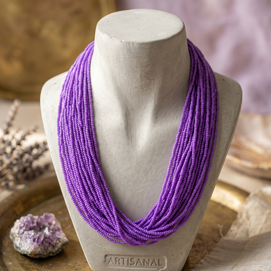 Purple Beads Neckwear