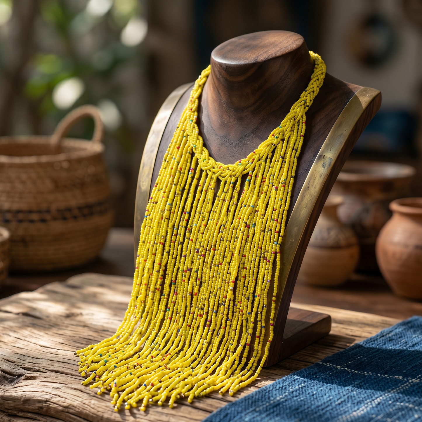Yellow Beads Maala