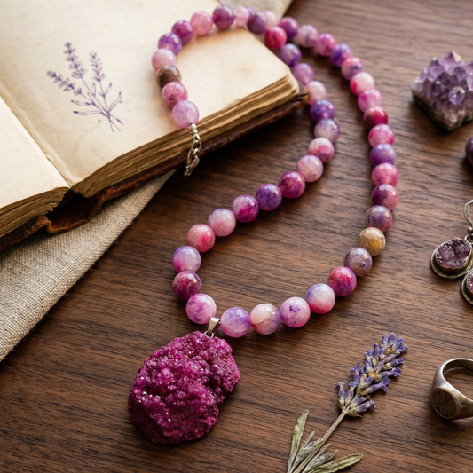 Purple Stones Maala