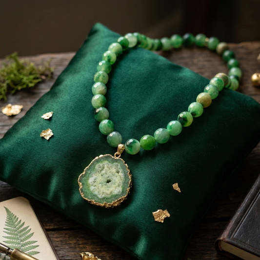 Green Stones Maala
