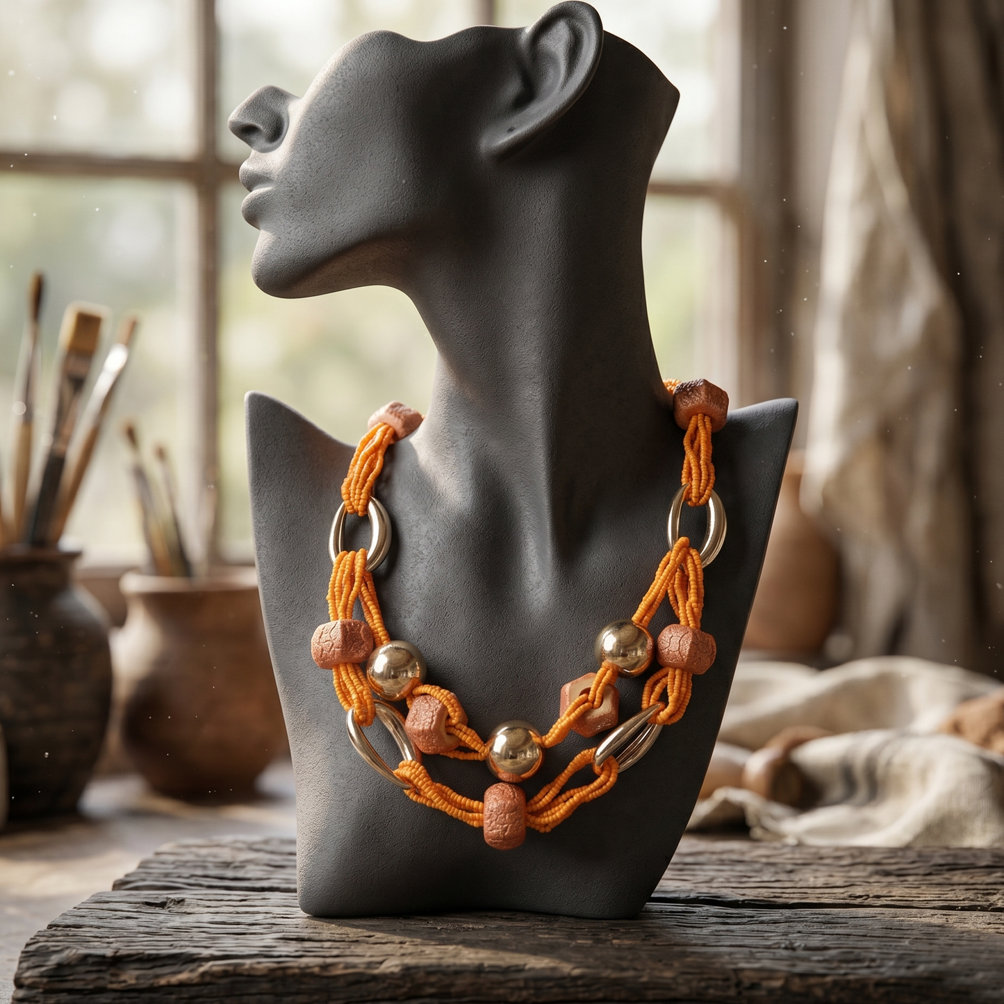 Orange Necklace