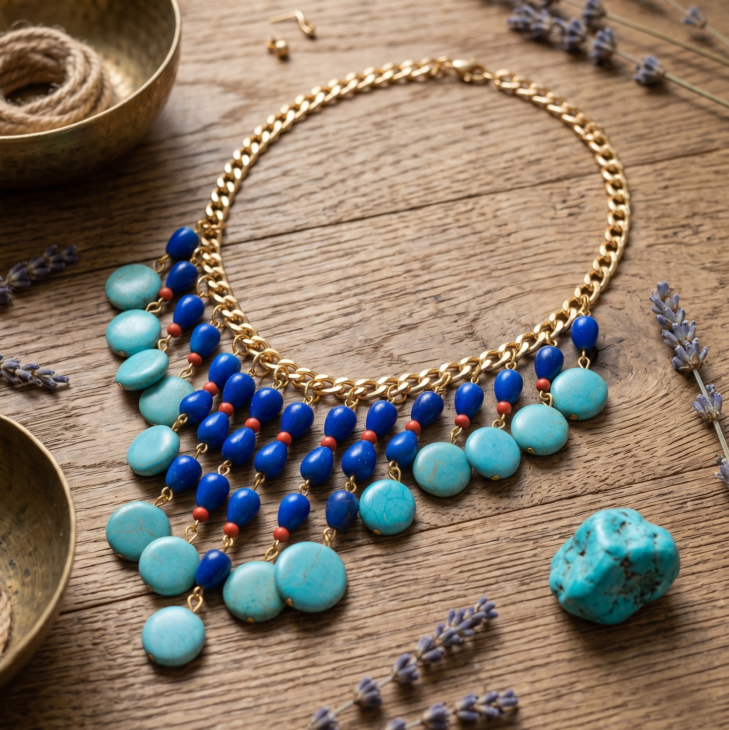 Blue Stones Choker