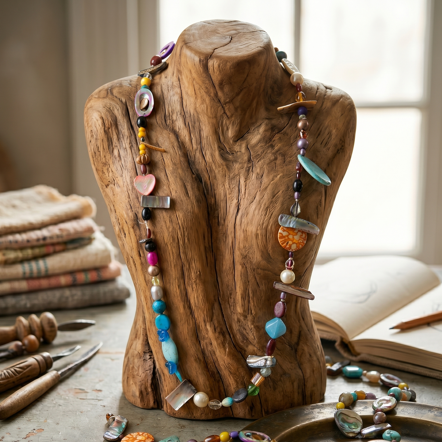 Multi Colored Stones Maala
