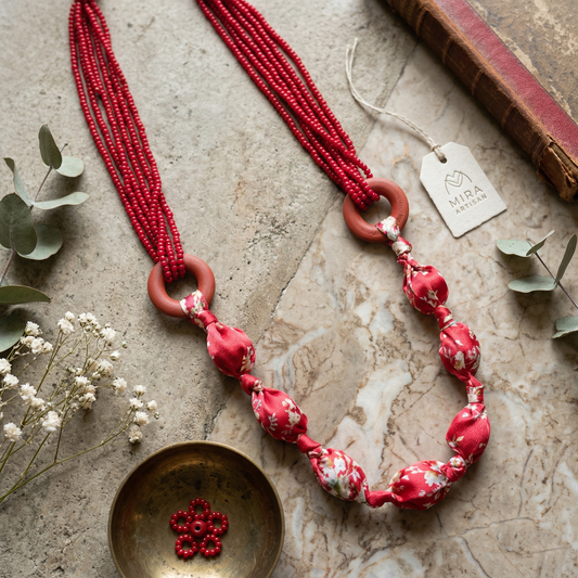 Red Polka Maala