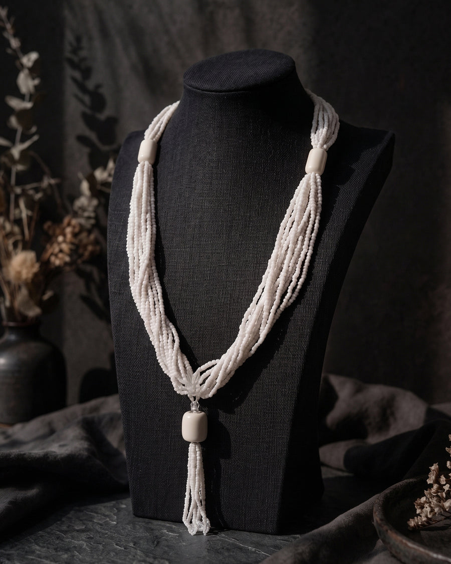 White Long Maala