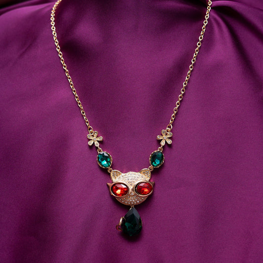 Multi Colored Cat Pendant