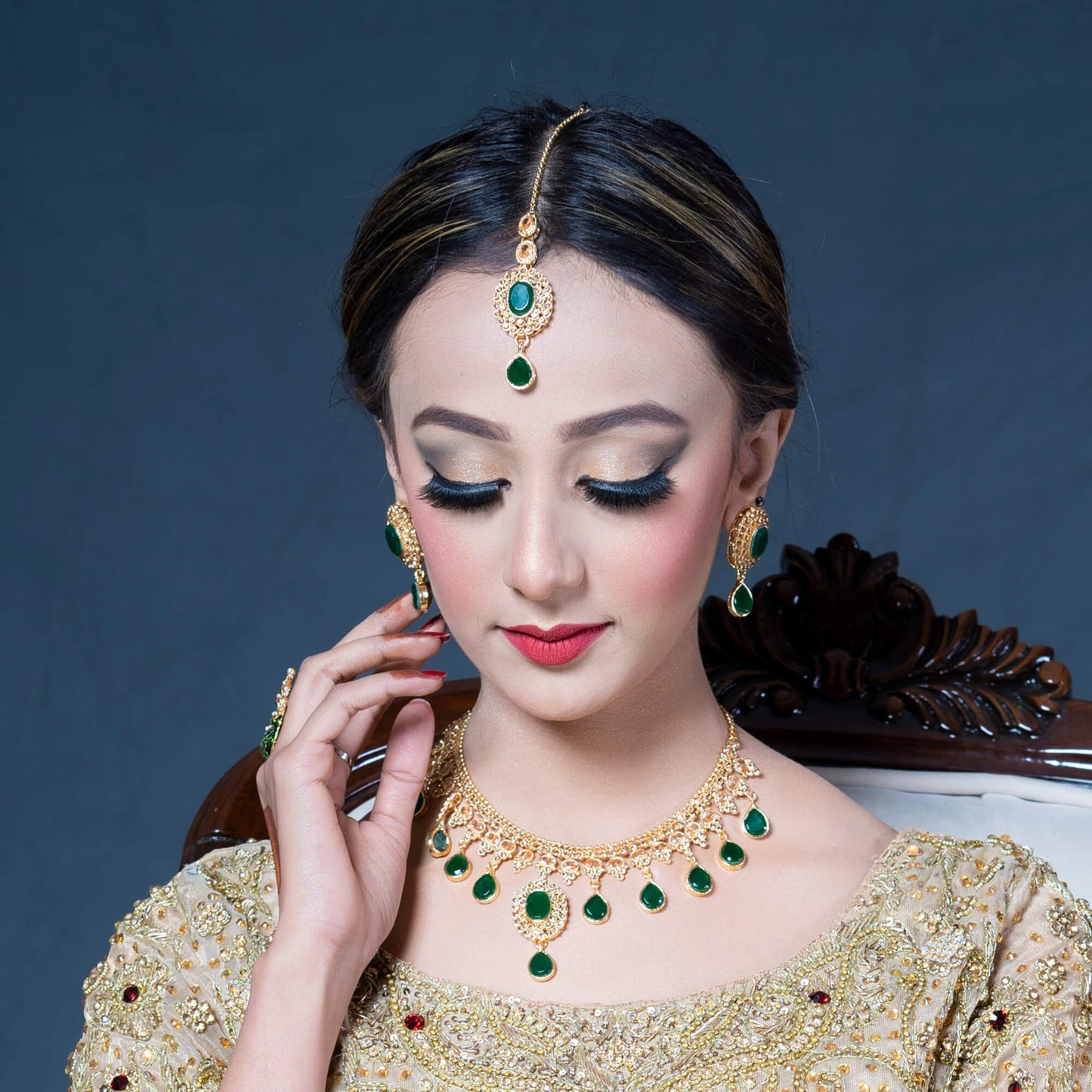 Gold PLated Kundan Set