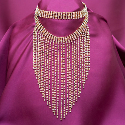 Falling Zirconia Necklace
