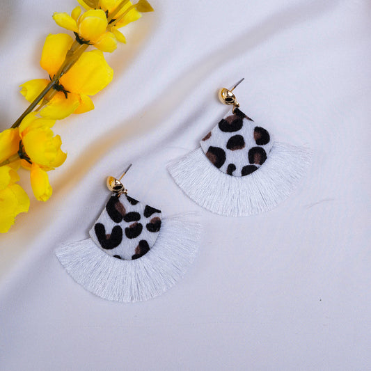 White N Black Earrings