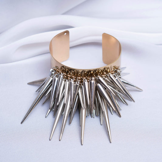 Gold n Spikes Bracelet